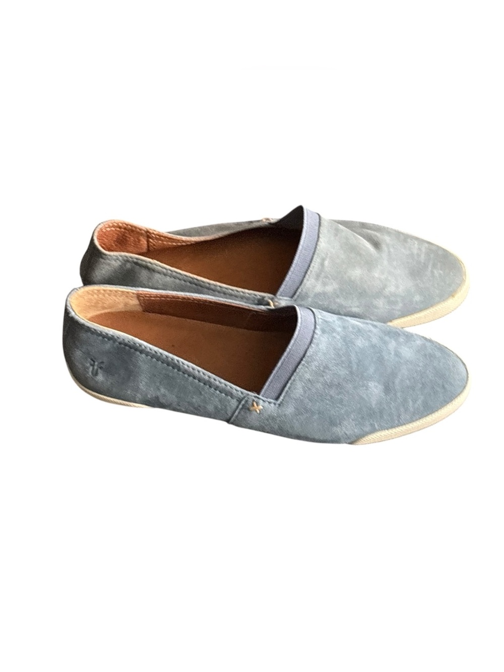 Frye Melanie Slip-on Womens Loafers Shoes Blue Suede Size 6.5 R 7 L